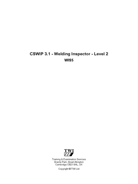 CSWIP 3.1 New Book PDF .